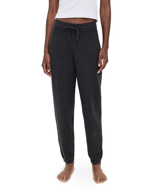Lunya Black Cottonsilk Relaxed Joggers