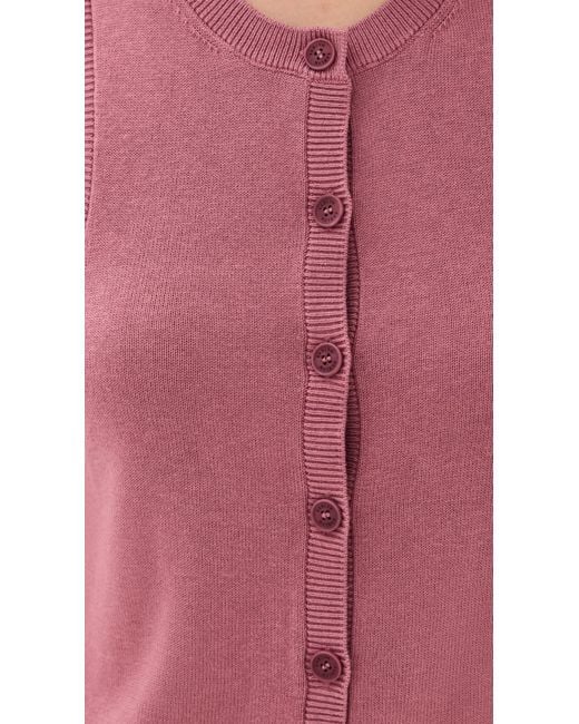 SABLYN Red Mia Button Through Tank