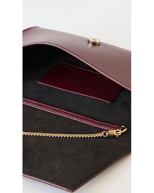 Victoria Beckham Purple Wallet On Chain