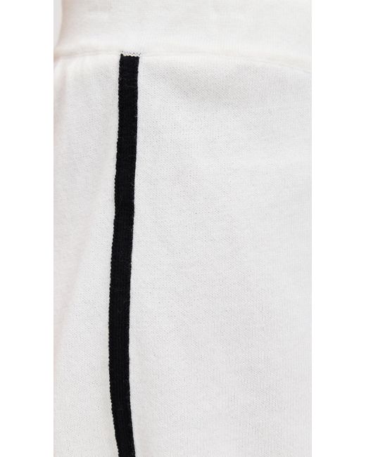 Le Bos White Track Shorts