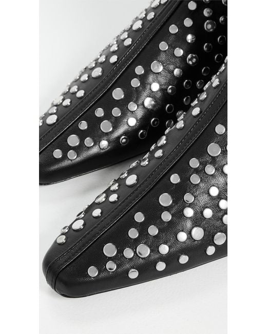 Staud Black Wally Flat Ankle Boots