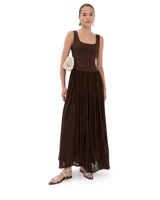 jonathan simkhai brown dress Jonathan Simkhai Jamie Tank Dress in Brown