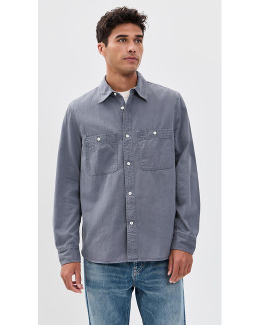 Madewell Blue Patch Pocket Work Shirt for men