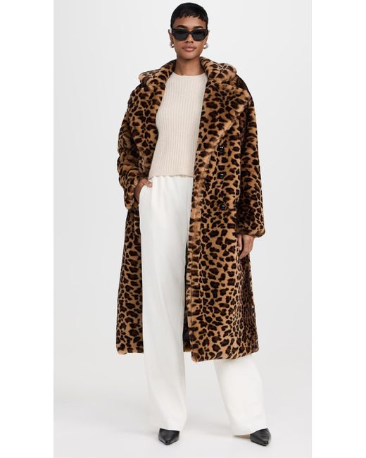 Animal print teddy coat deals