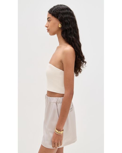 Susana Monaco Black Essential Tube Top Crop