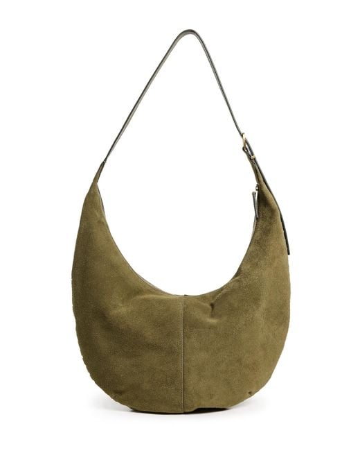 Madewell Green Suede Essentials Slouch Hobo Bag