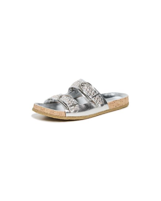 Veronica Beard Black Paige Slides