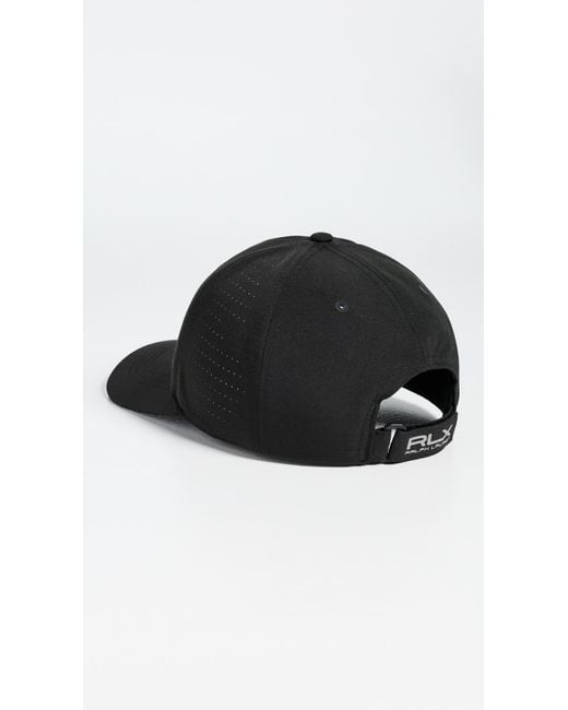 Ralph Lauren Black Performance Cap for men