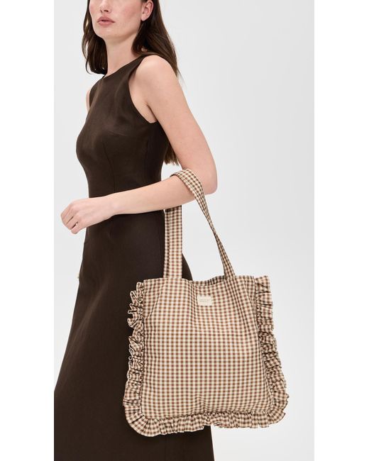 Loeffler Randall Natural Justine Ruffle Tote