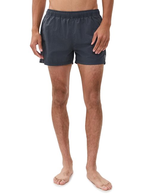 AUTO-REPLY Blue Solid Sebastian Swim Trunks 4 for men