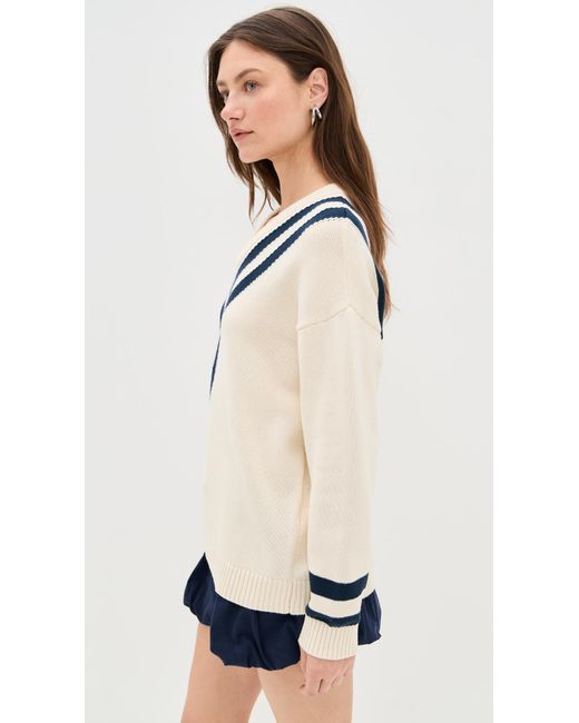 Kule White The Anchor Sweater