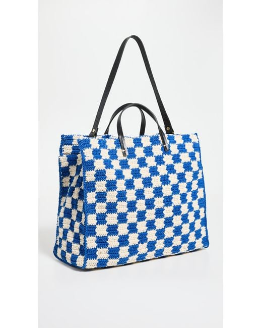 Clare V. Blue Summer Simple Tote