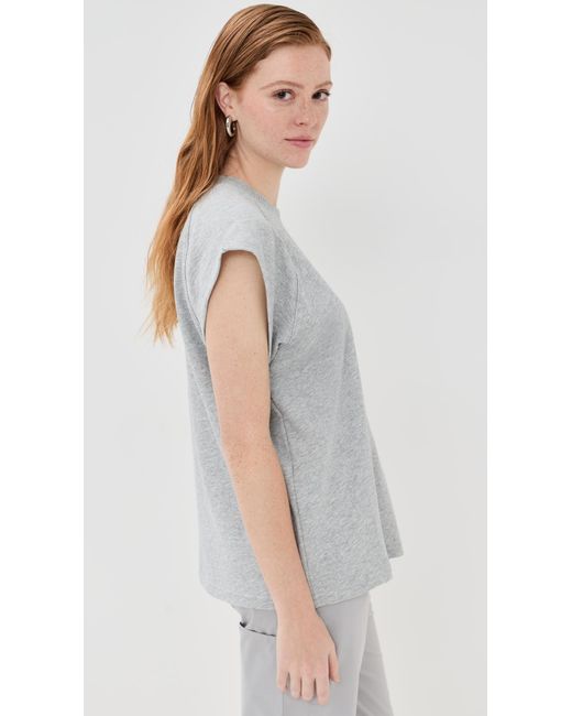 Tibi Multicolor Lightweight Sweatshirting Sleeveless Easy Top