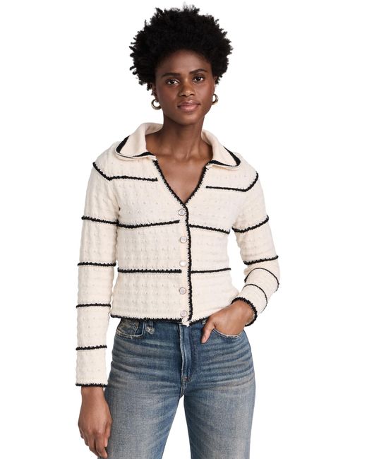 Line & Dot Multicolor Ine & Dot Ariner Weater Ivory And Back
