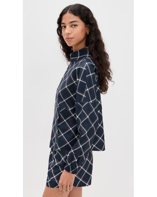 Rhone Blue Mirage Printed Anorak Jacket