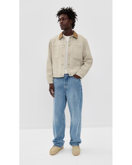 FRAME Blue Canvas Utility Jacket for men