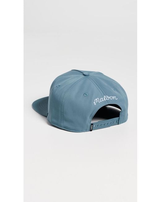 Malbon Blue Snapback Cap for men
