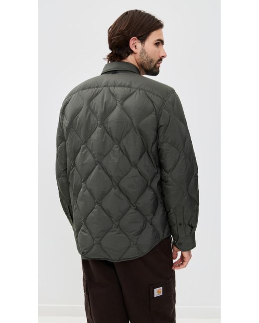 Rag & Bone Black Padded Dane Shirt Jacket for men