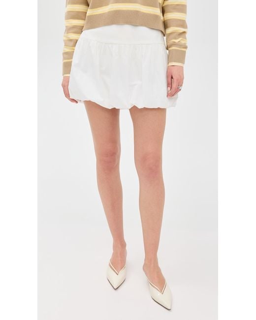 Wayf White Bubble Skirt