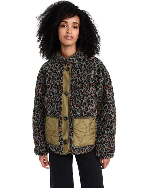 Scotch & Soda Black Reversible Teddy Jacket