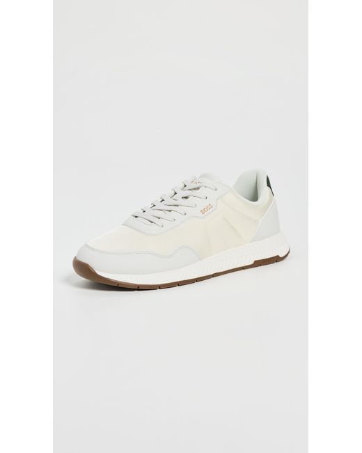 Boss White Titanium Sneakers for men
