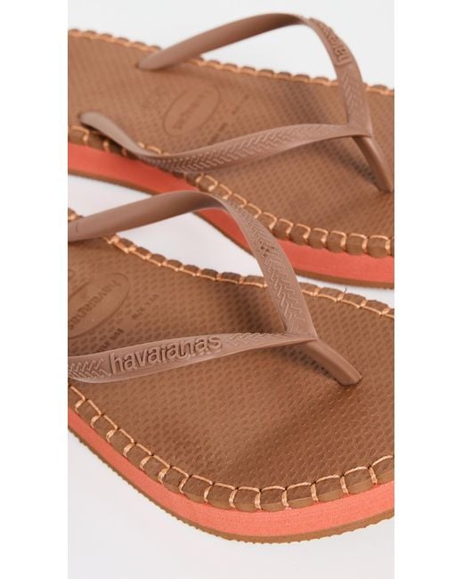Havaianas Black Slim Flatform Loop Flip Flops