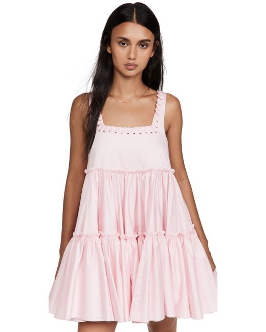 Aje. Pink Hushed Mini Dress