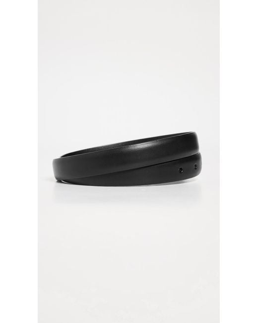 Madewell Black Triple Metal Keeper Belt
