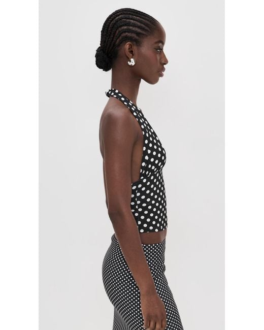 Miaou Black Mathilde Halter Top