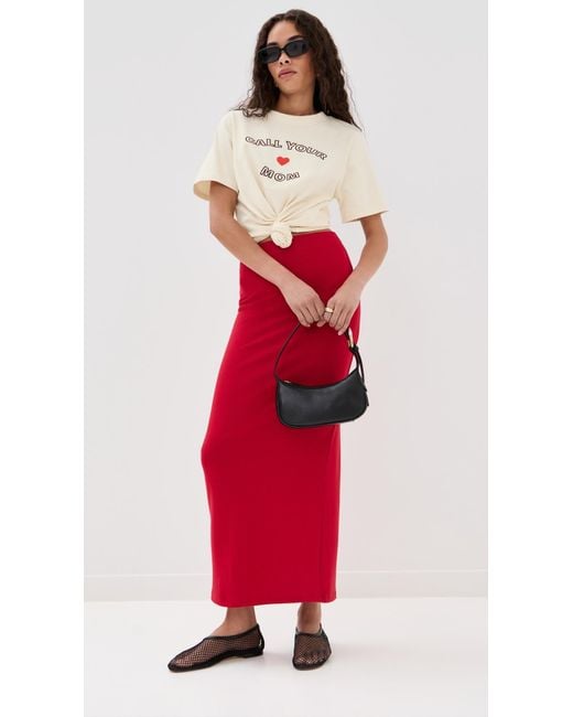 Le Bos White Call Your Mom Tee