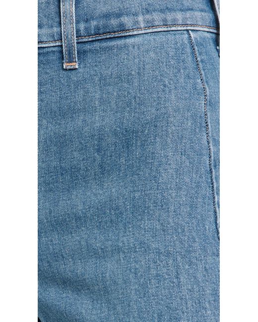 Veronica Beard Blue Grant Wide Leg Crop Jeans