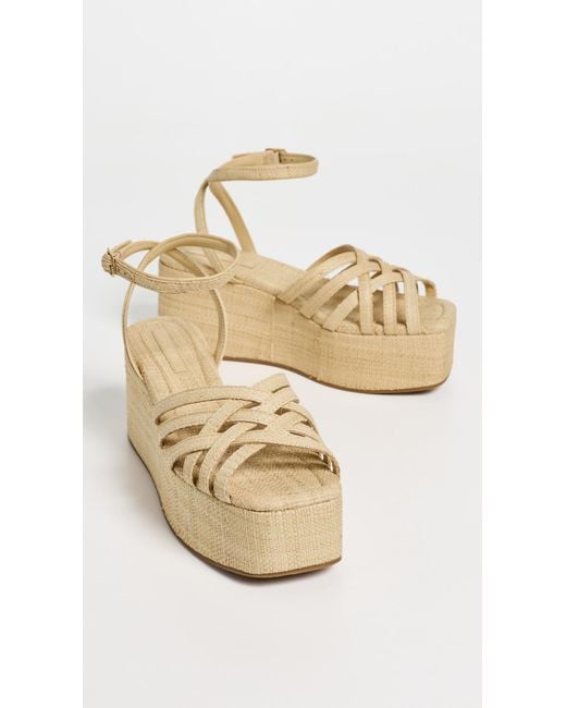 Loeffler Randall Natural Channing Platform Sandals