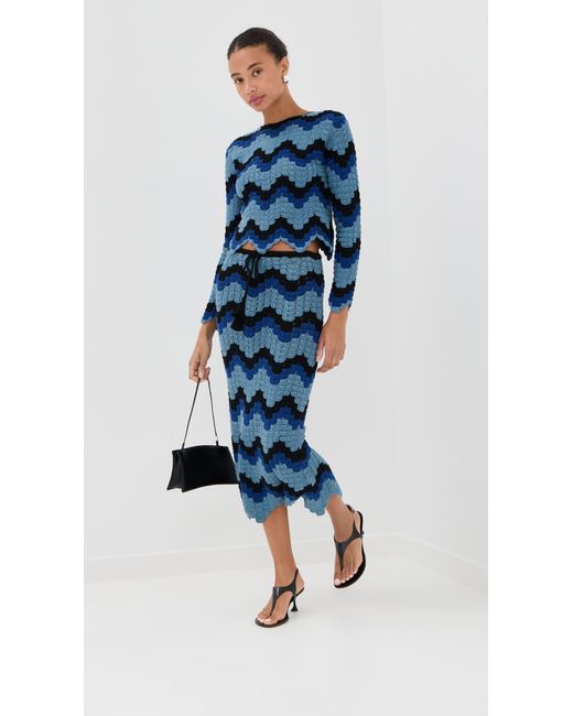 Escvdo Blue Safi Top