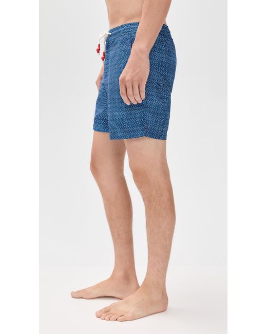 Orlebar Brown Blue Standard Riptide 6 Trunks for men