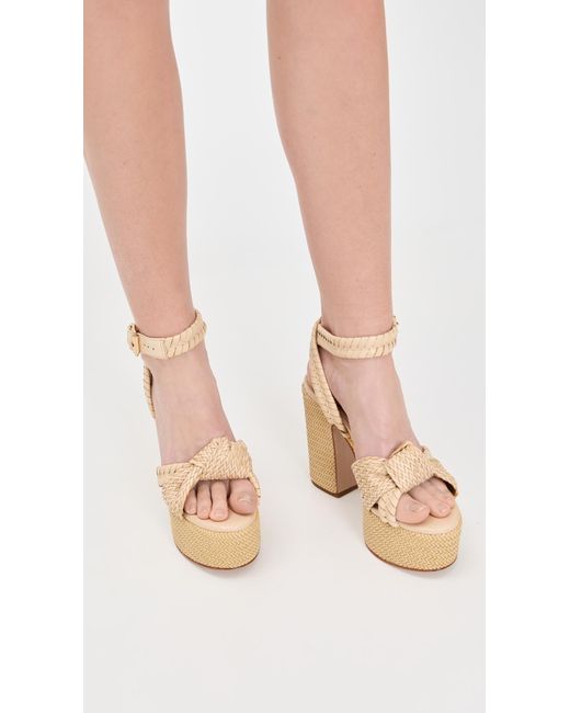 SCHUTZ SHOES Natural Khari Platform Heels
