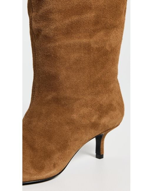 Black Suede Studio Brown Sutton Suede Boots 50Mm