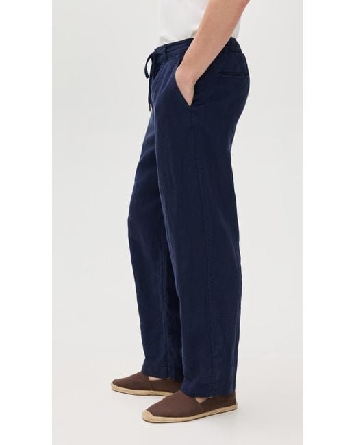 Polo Ralph Lauren Blue Linen Easy Pants for men