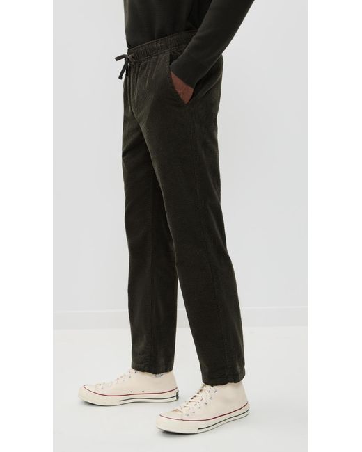 Katin Black Ward Textured Corduroy Pants for men