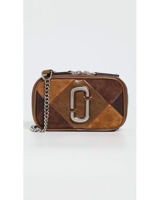 Marc Jacobs Brown The Suede Patchwork Softshot Bag