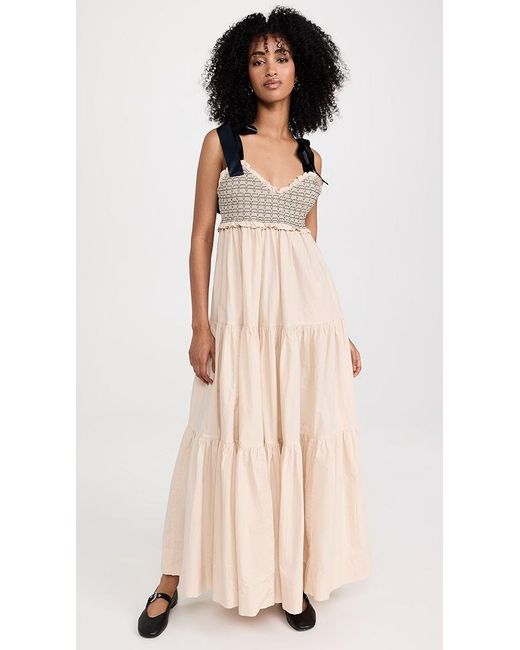 Free People Natural Bluebell Maxi Dress