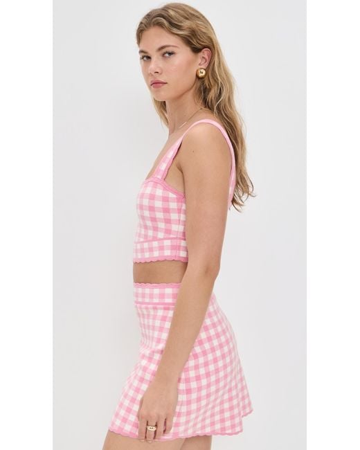 LoveShackFancy Pink Jessyn Tank