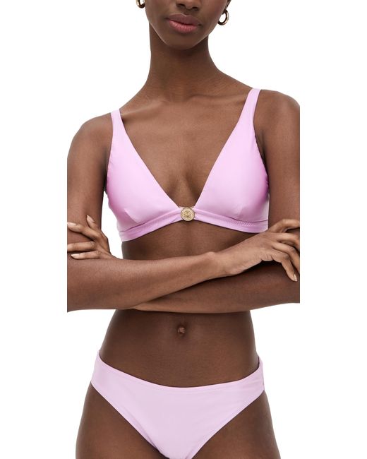 L'Agence Purple Lexie Shimmer Bra Top