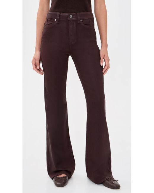PAIGE Multicolor Coated Sofia Flared Jeans