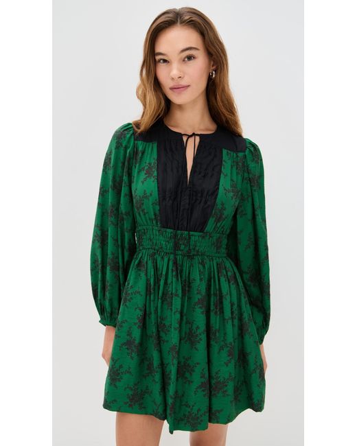 Sea Green Joan Print Tunic Dress