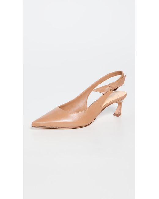 Alexandre Birman Leather Side Clarita Slingback Sandals 50mm Lyst