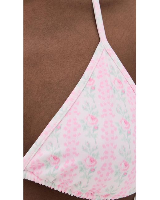 LoveShackFancy Brown Harbor Bikini Set