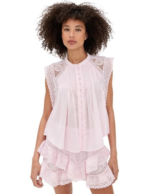 Isabel Marant Pink Gresia Blouse