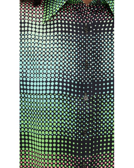 BruceGlen Green Button Up Blouse