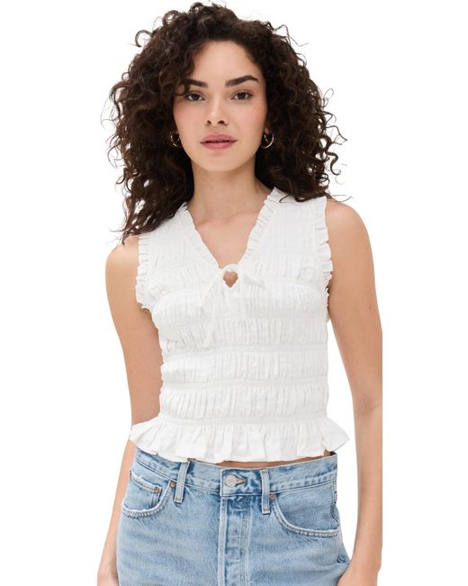 PAIGE White Devi Top