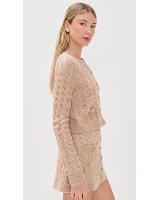 LoveShackFancy Natural Eugenie Cardigan